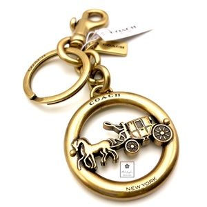 Coach - Stagecoach Key Charm - Gold